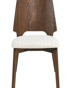 Set di 2 sedie da pranzo ABEE Marrone/Beige chiaro