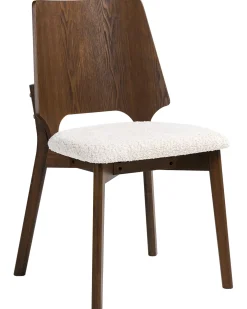 Set di 2 sedie da pranzo ABEE Marrone/Beige chiaro