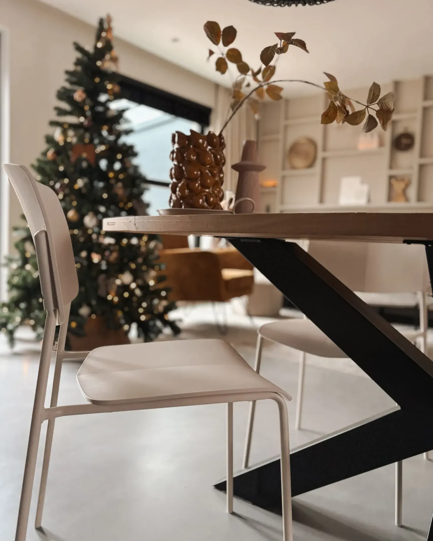 Set di 4 sedie da pranzo ASTORIA Beige