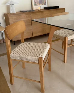 Set di 2 sedie da pranzo ALLOS Legno Marrone chiaro