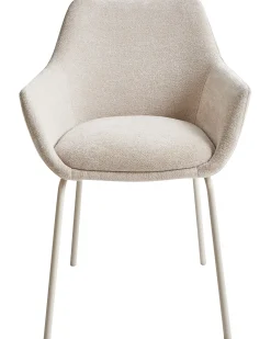Set di 2 sedie da pranzo BOWDON Ciniglia Beige chiaro