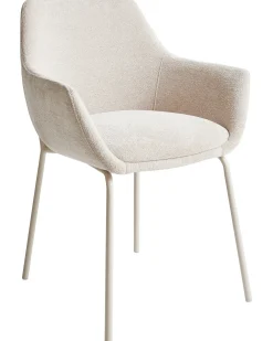 Set di 2 sedie da pranzo BOWDON Ciniglia Beige chiaro