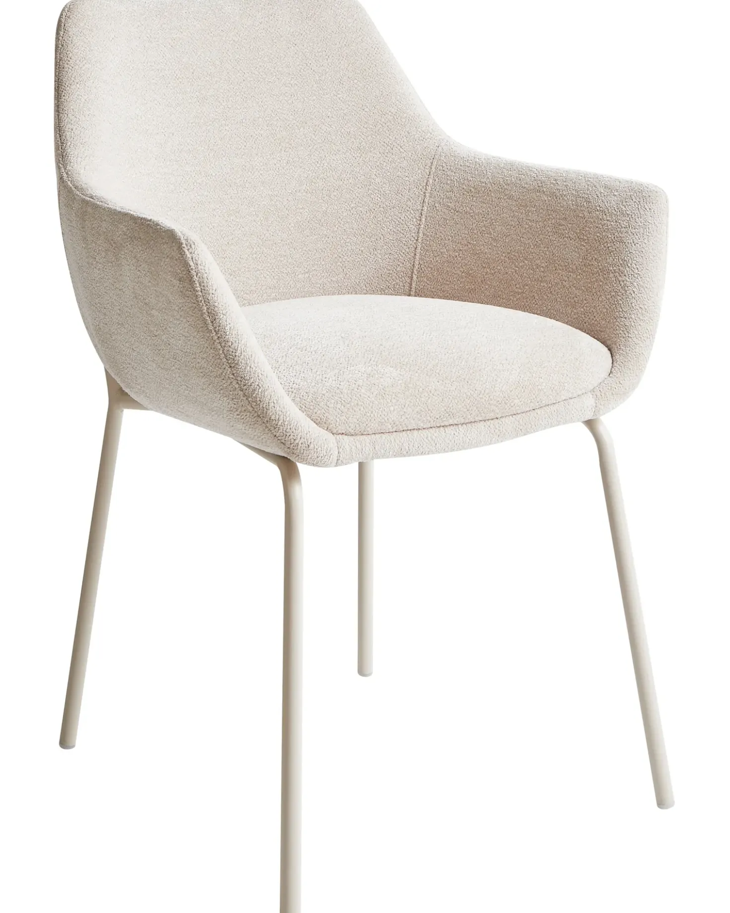 Set di 2 sedie da pranzo BOWDON Ciniglia Beige chiaro