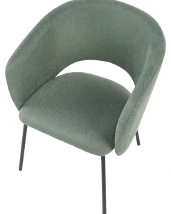 Set di 2 sedie da pranzo BLAKELY Tessuto Verde chiaro