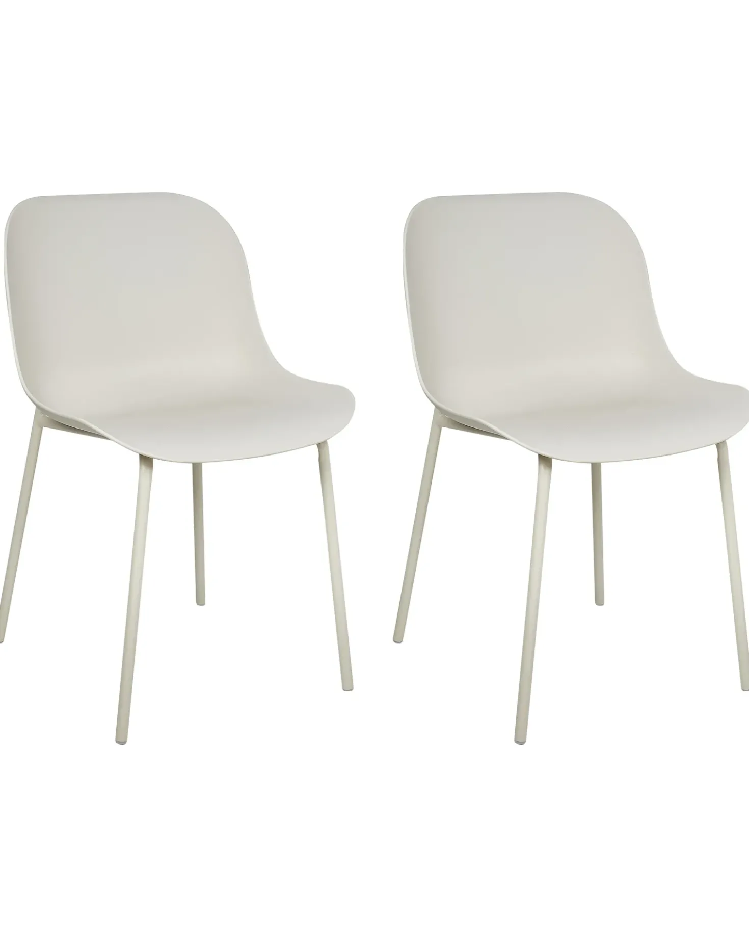 Set di 2 sedie da pranzo BELOIT Beige chiaro
