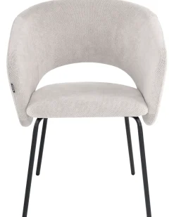 Set di 2 sedie da pranzo BLAKELY Tessuto Bianco sporco