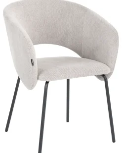 Set di 2 sedie da pranzo BLAKELY Tessuto Bianco sporco