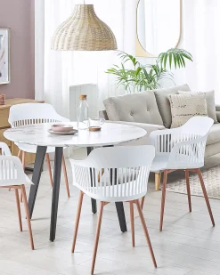 Set di 2 sedie da pranzo BERECA Bianco