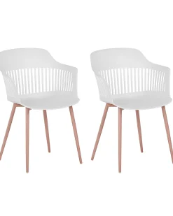 Set di 2 sedie da pranzo BERECA Bianco