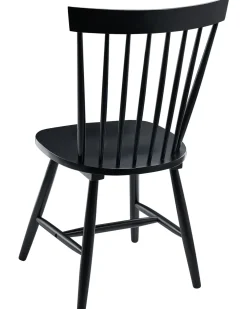 Set di 2 sedie da pranzo BURGES Legno Nero