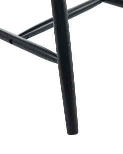 Set di 2 sedie da pranzo BURGES Legno Nero