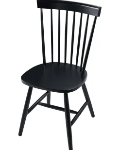 Set di 2 sedie da pranzo BURGES Legno Nero