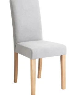 Set di 2 sedie da pranzo BROADWAY Tessuto Grigio