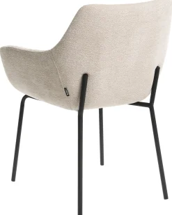 Set di 2 sedie da pranzo BOWDON Ciniglia Beige chiaro