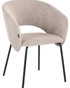 Set di 2 sedie da pranzo BLAKELY Tessuto Tortora
