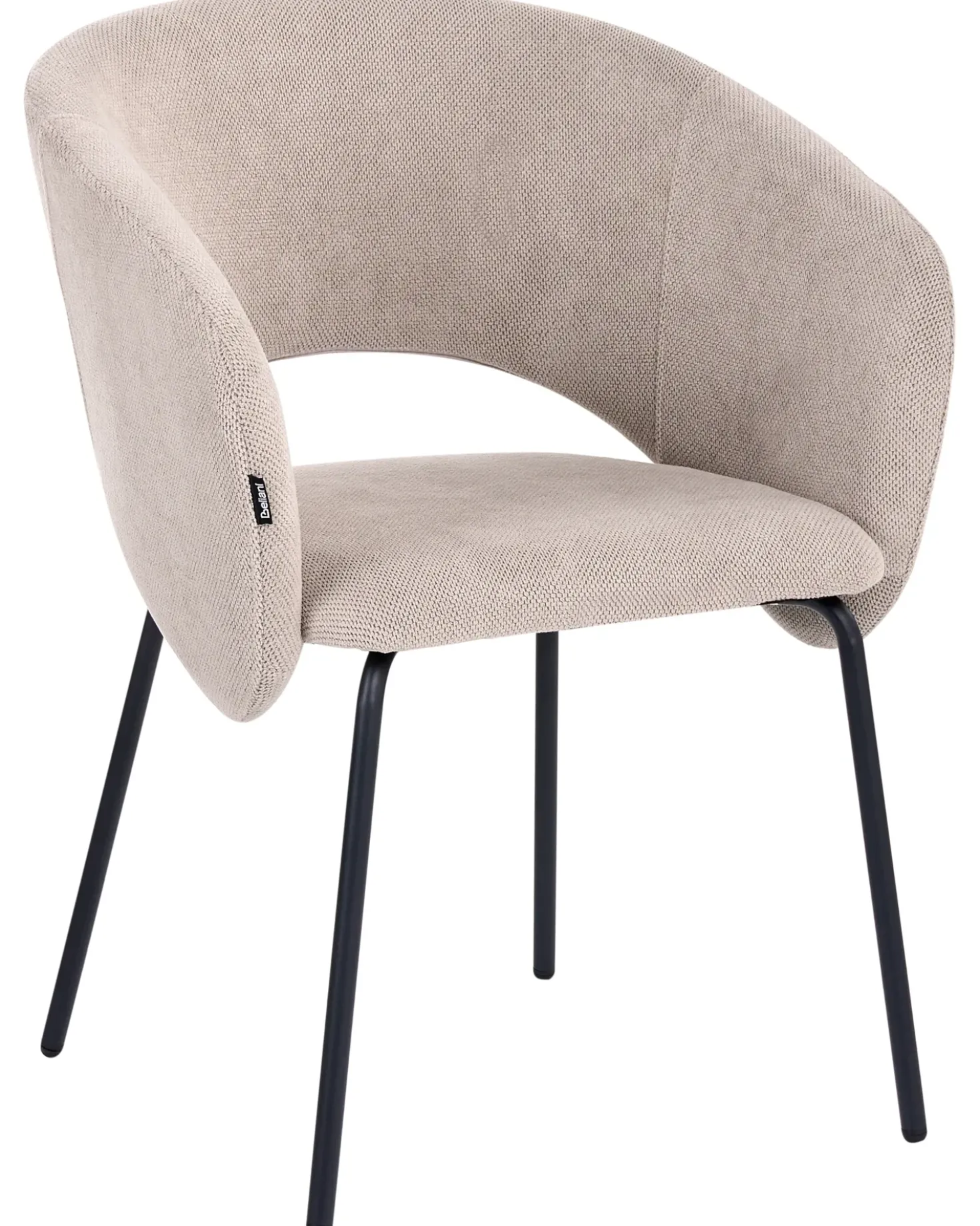 Set di 2 sedie da pranzo BLAKELY Tessuto Tortora