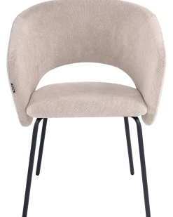 Set di 2 sedie da pranzo BLAKELY Tessuto Tortora