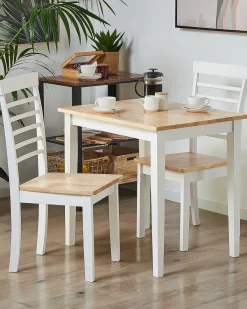 Set di 2 sedie da pranzo BATTERSBY Legno Bianco