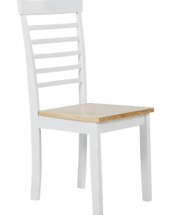 Set di 2 sedie da pranzo BATTERSBY Legno Bianco