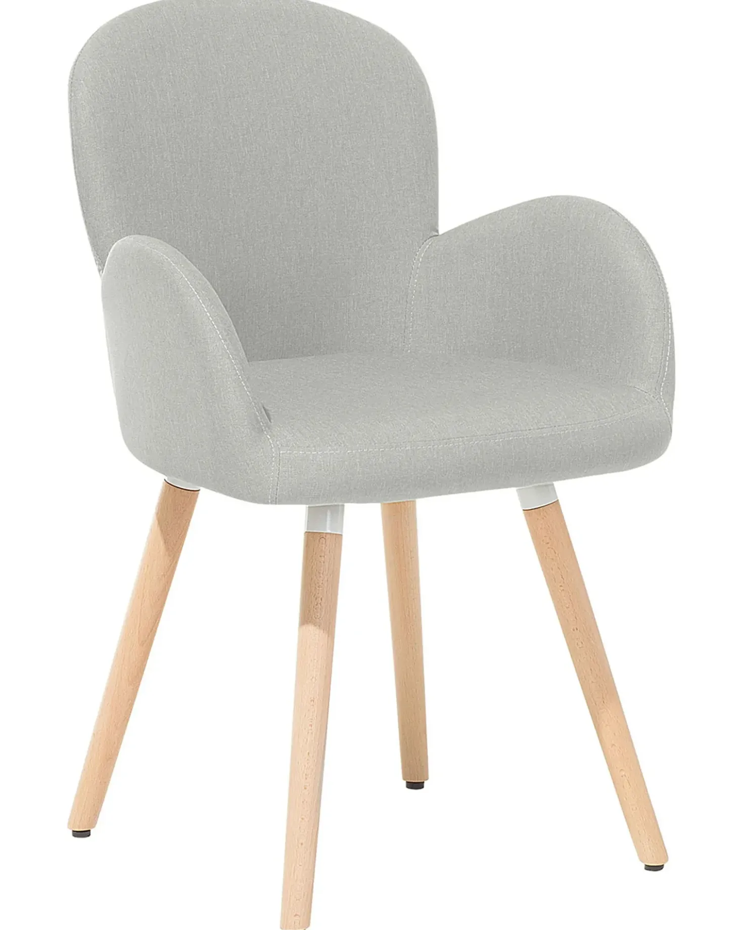 Set di 2 sedie da pranzo BROOKVILLE Tessuto Grigio chiaro