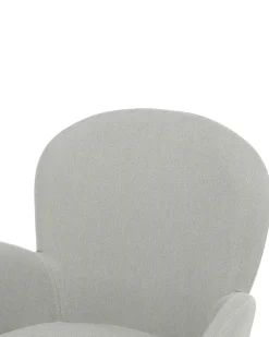 Set di 2 sedie da pranzo BROOKVILLE Tessuto Grigio chiaro