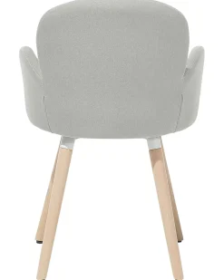 Set di 2 sedie da pranzo BROOKVILLE Tessuto Grigio chiaro