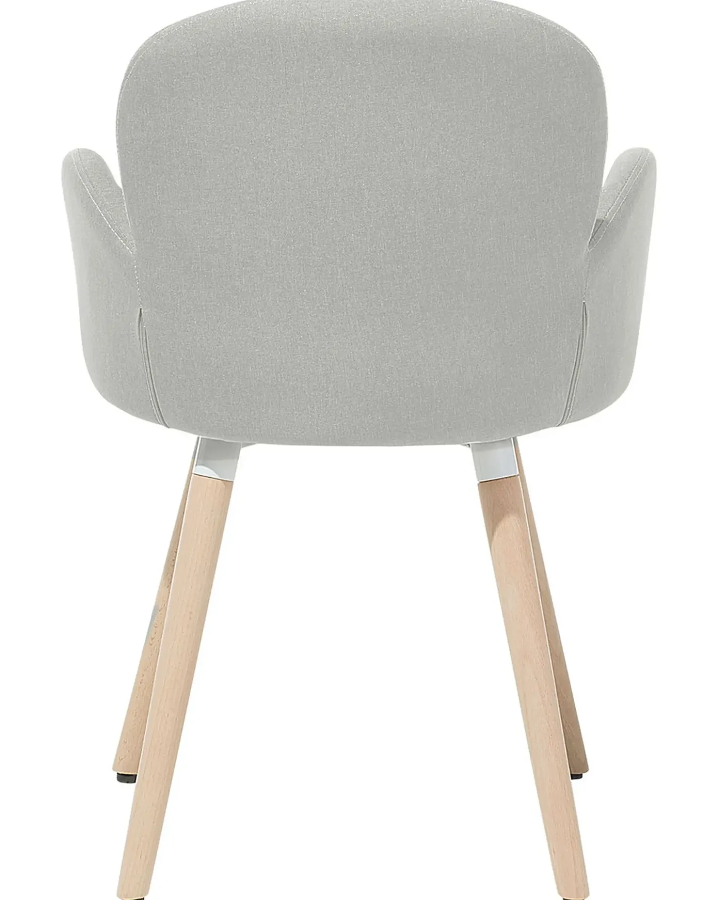 Set di 2 sedie da pranzo BROOKVILLE Tessuto Grigio chiaro