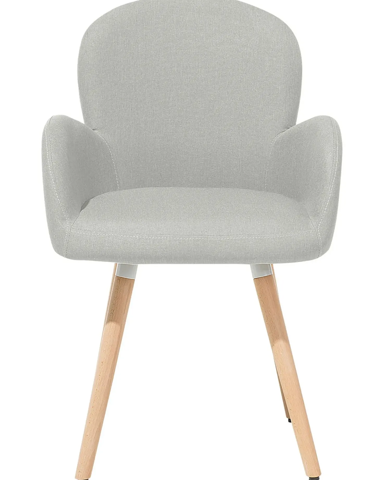 Set di 2 sedie da pranzo BROOKVILLE Tessuto Grigio chiaro