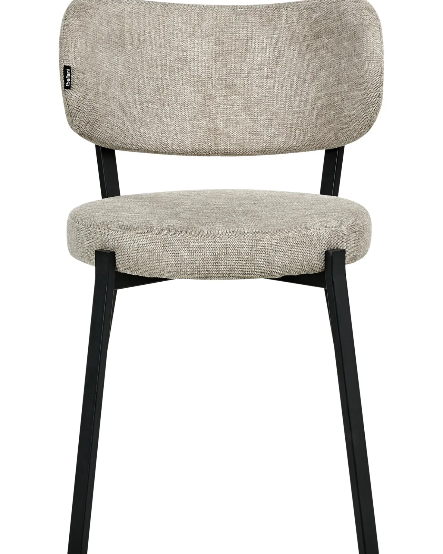 Set di 2 sedie da pranzo BRONTE Tessuto Beige