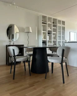 Set di 2 sedie da pranzo BRONTE Tessuto Beige