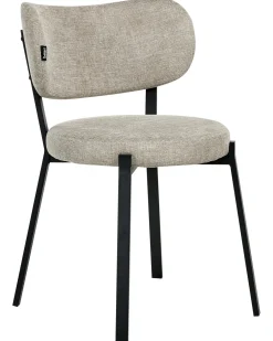 Set di 2 sedie da pranzo BRONTE Tessuto Beige