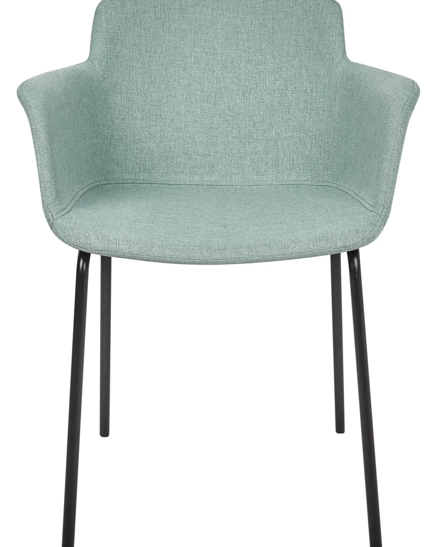 Set di 2 sedie da pranzo BELFIELD Tessuto Verde menta