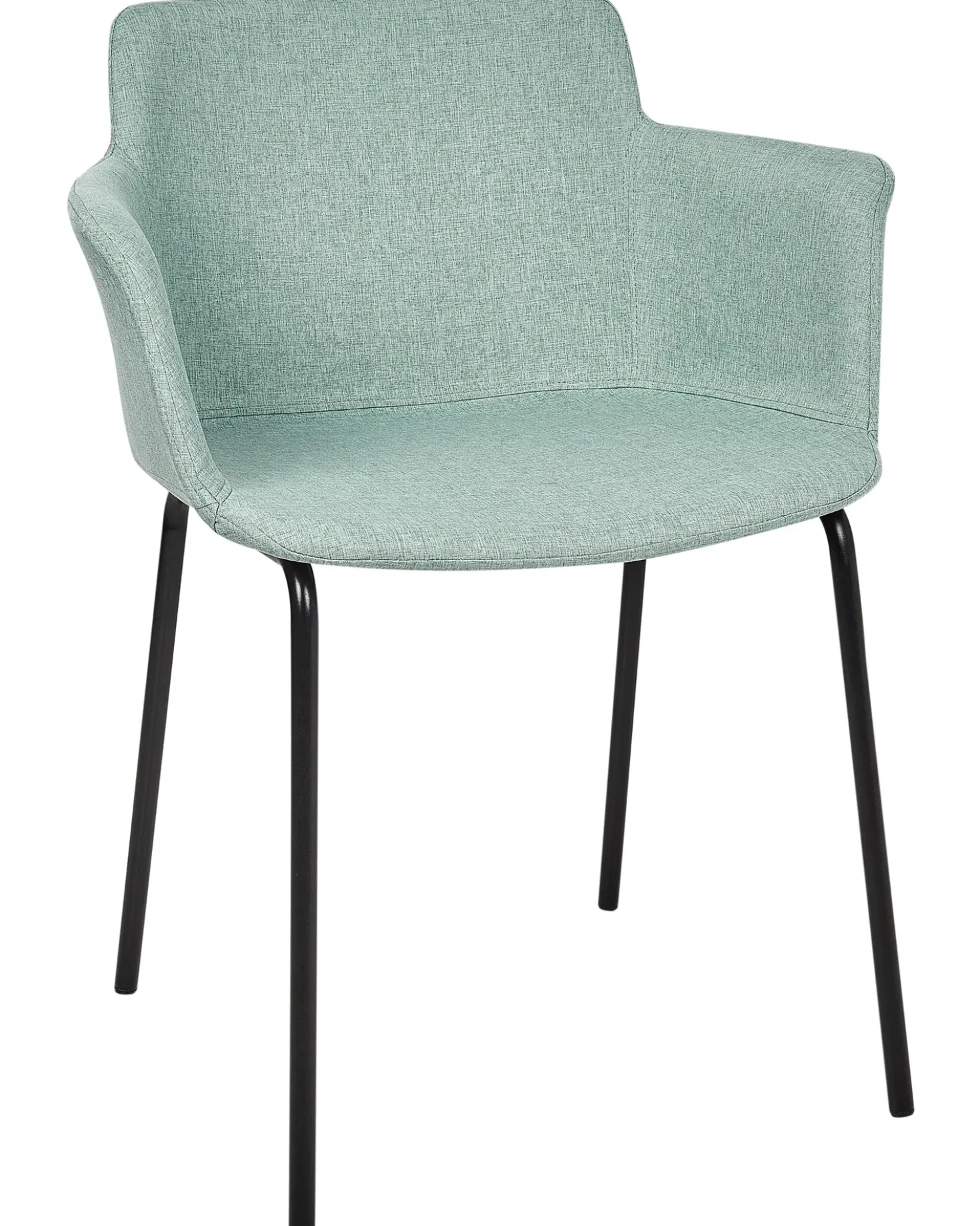 Set di 2 sedie da pranzo BELFIELD Tessuto Verde menta