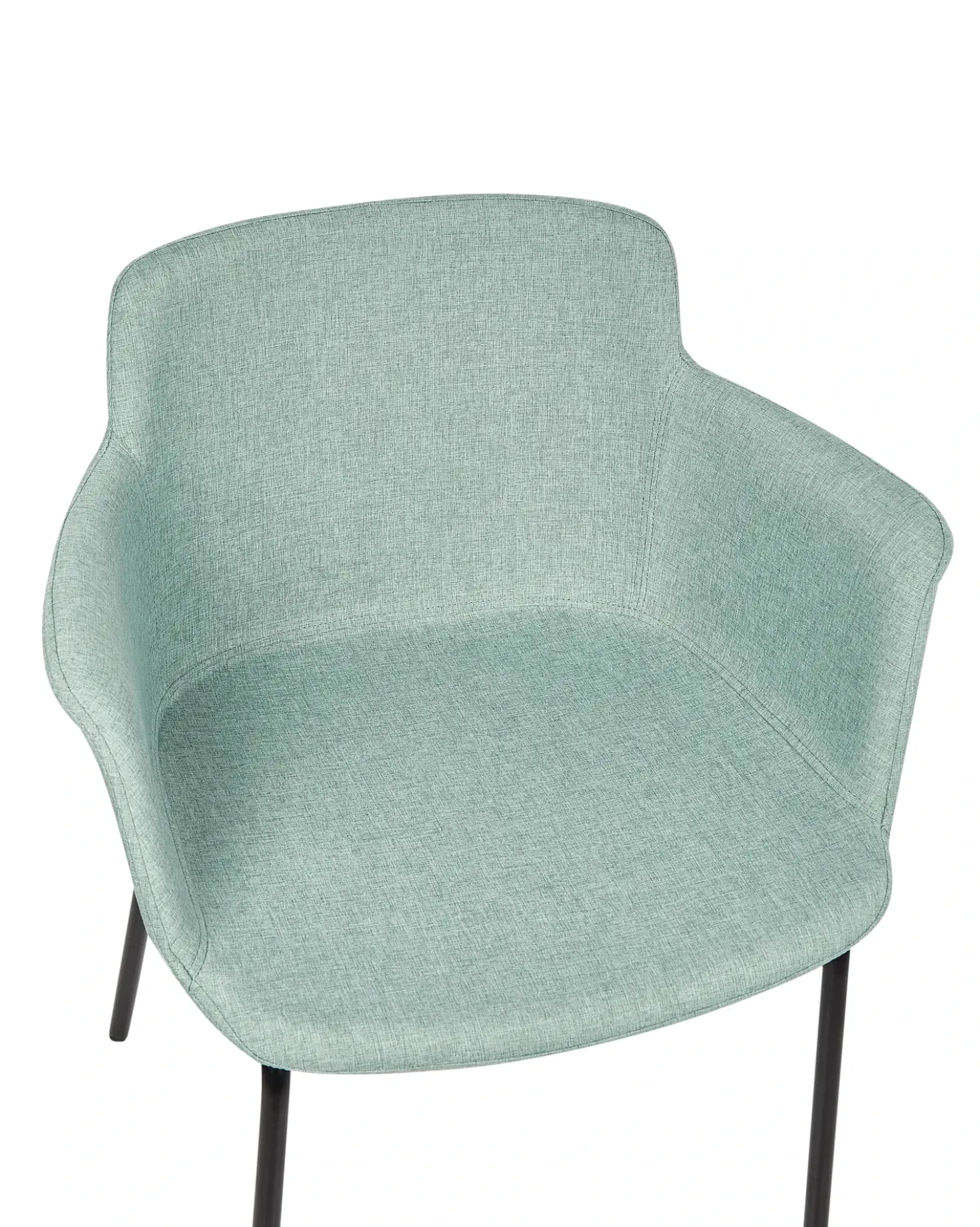 Set di 2 sedie da pranzo BELFIELD Tessuto Verde menta