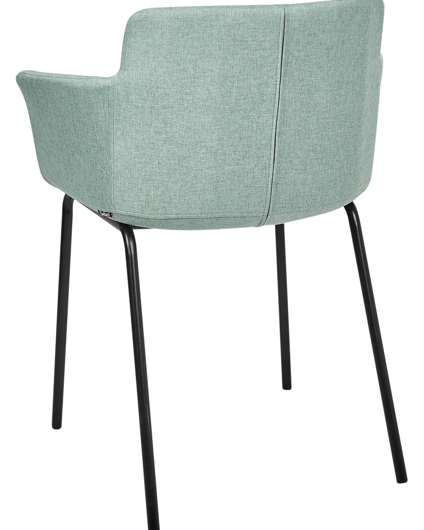 Set di 2 sedie da pranzo BELFIELD Tessuto Verde menta