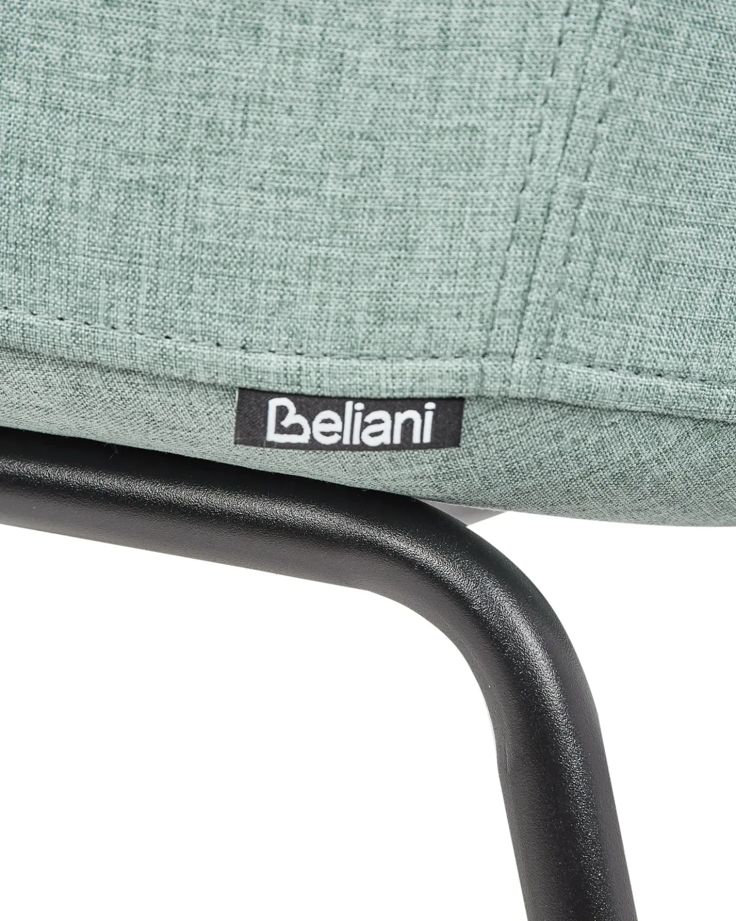 Set di 2 sedie da pranzo BELFIELD Tessuto Verde menta