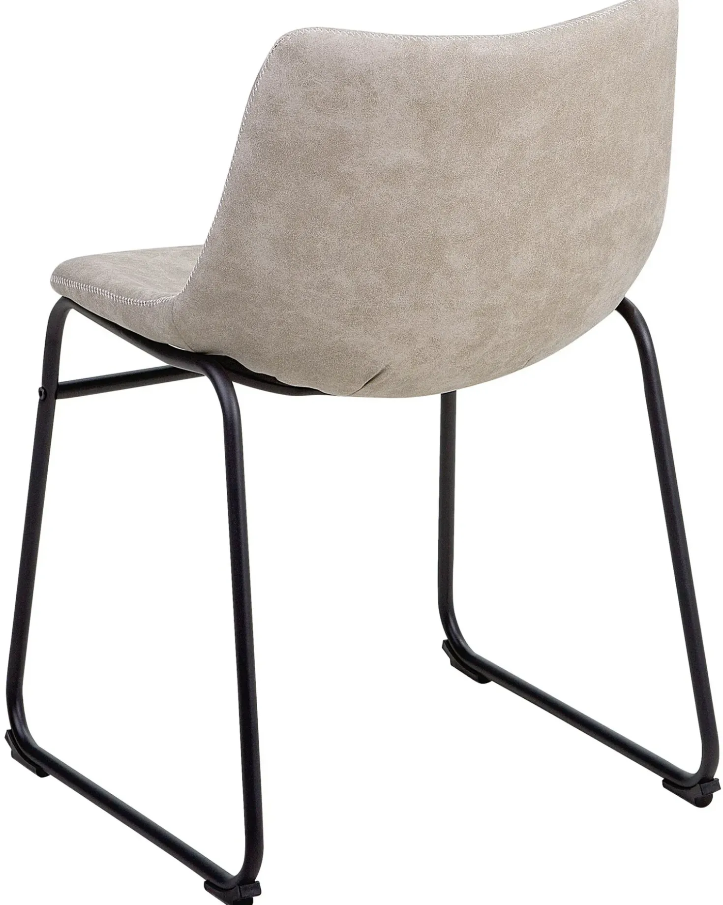 Set di 2 sedie da pranzo BATAVIA Tessuto Beige