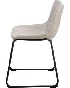 Set di 2 sedie da pranzo BATAVIA Tessuto Beige
