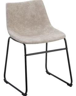 Set di 2 sedie da pranzo BATAVIA Tessuto Beige