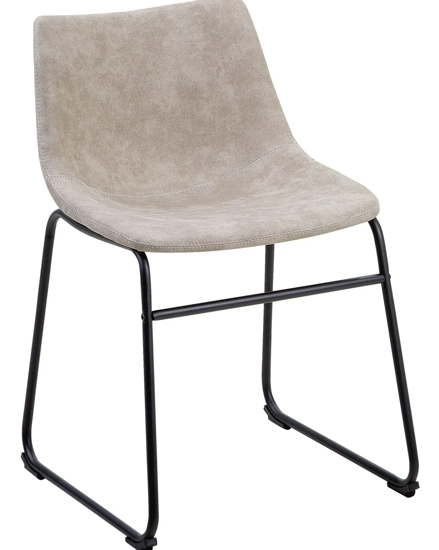 Set di 2 sedie da pranzo BATAVIA Tessuto Beige