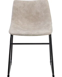 Set di 2 sedie da pranzo BATAVIA Tessuto Beige