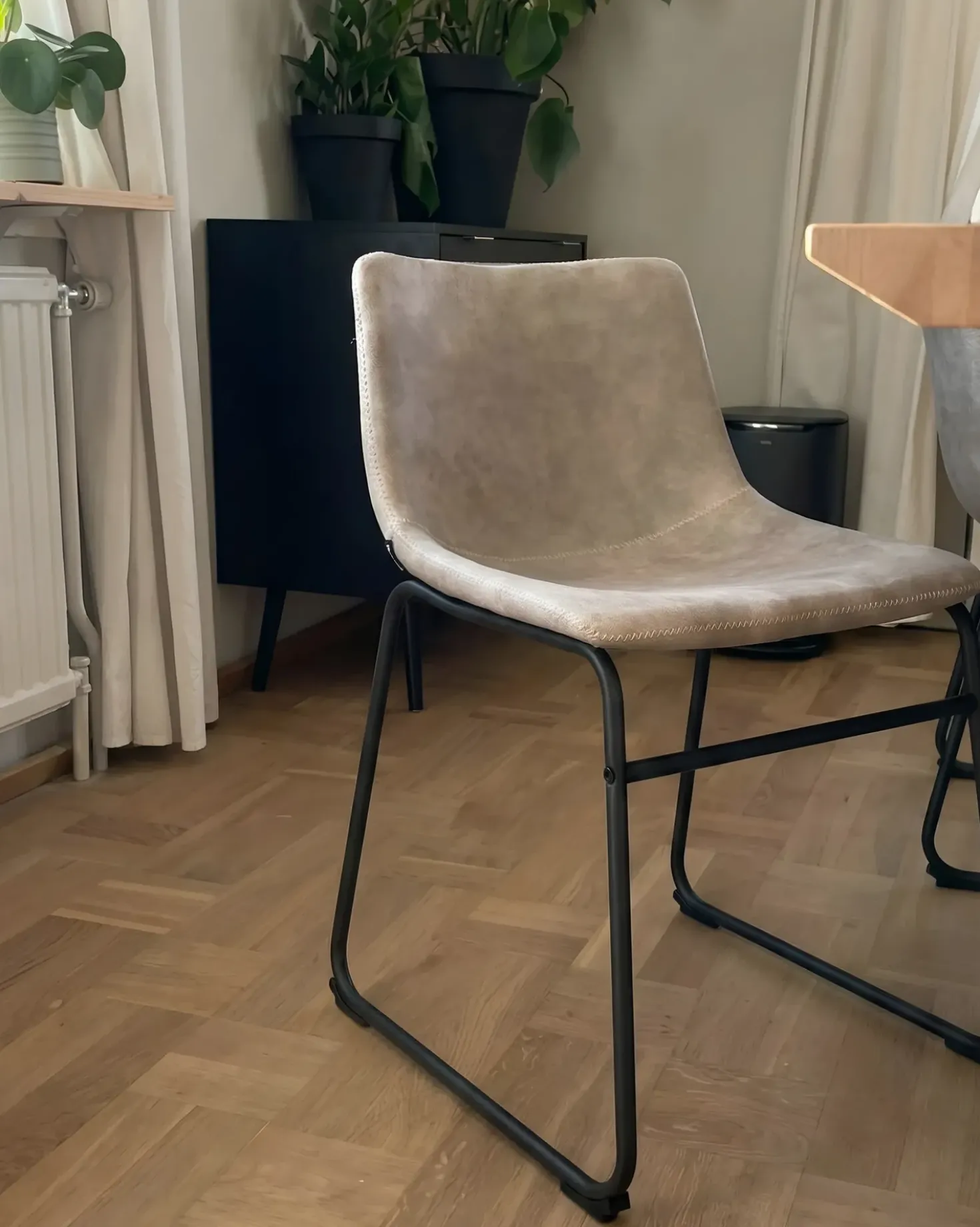 Set di 2 sedie da pranzo BATAVIA Tessuto Beige