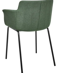 Set di 2 sedie da pranzo BELFIELD Tessuto Verde