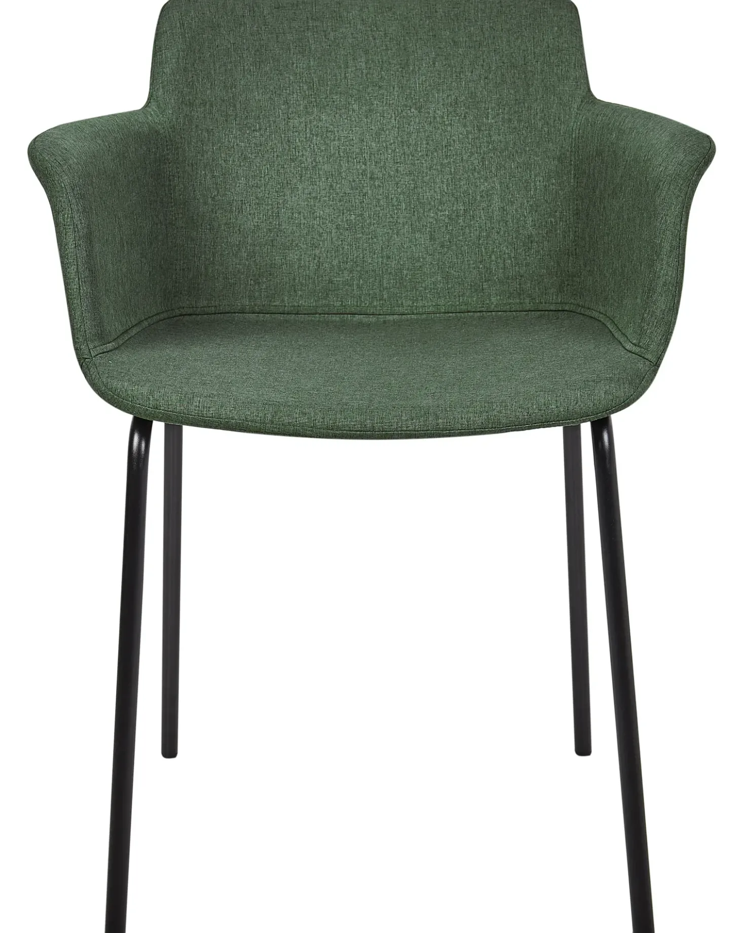 Set di 2 sedie da pranzo BELFIELD Tessuto Verde