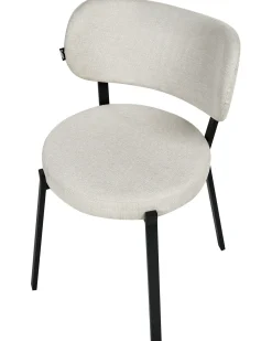 Set di 2 sedie da pranzo BRONTE Tessuto Beige chiaro