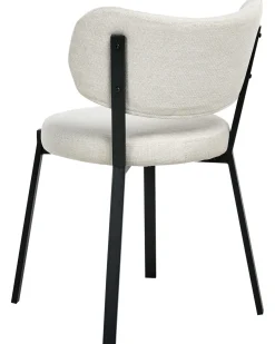 Set di 2 sedie da pranzo BRONTE Tessuto Beige chiaro