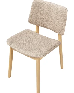 Set di 2 sedie da pranzo BLANE Bouclé Marrone chiaro/Tortora