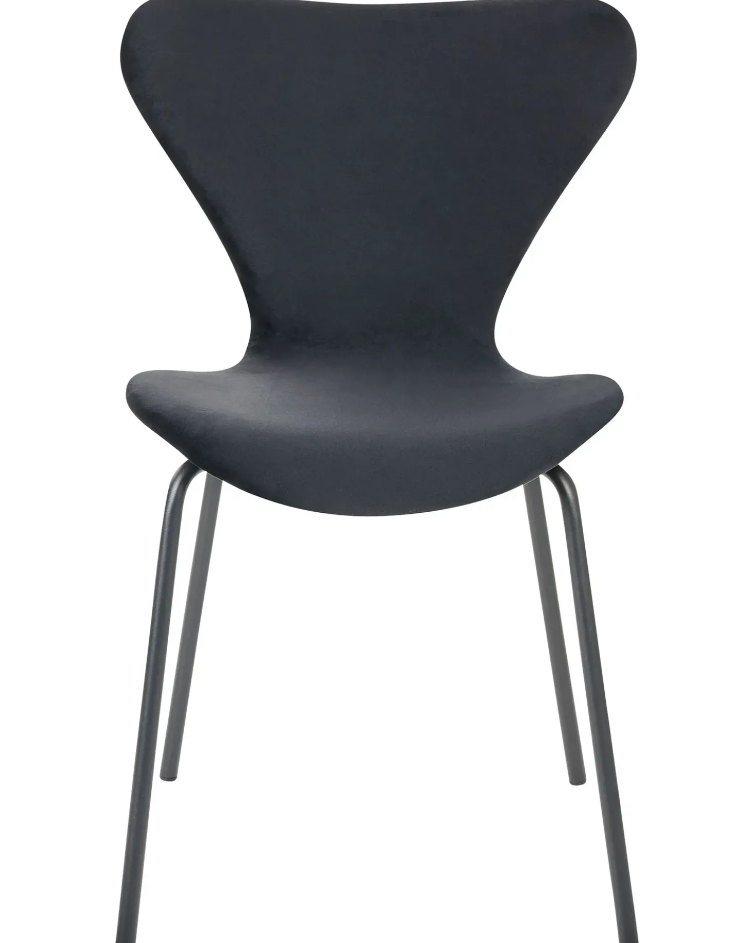 Set di 2 sedie da pranzo BOONVILLE Velluto Nero