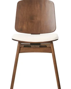 Set di 2 sedie da pranzo CHARLESTON Legno Marrone/Beige chiaro