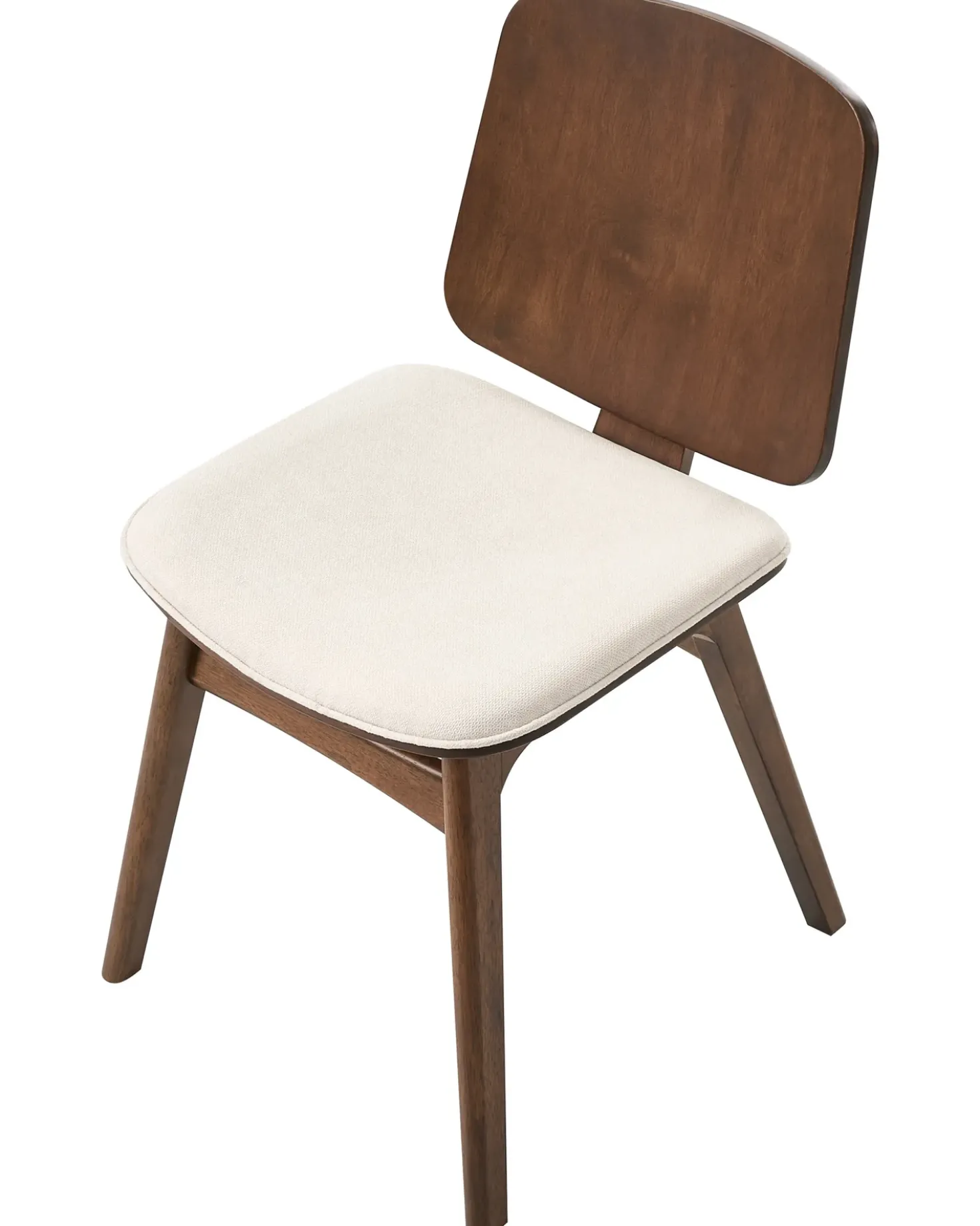 Set di 2 sedie da pranzo CHARLESTON Legno Marrone/Beige chiaro